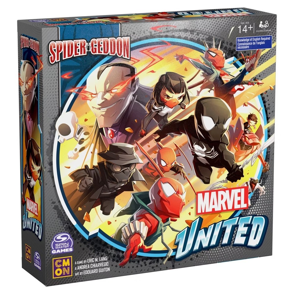 Spin Master Marvel United Spider-Geddon Board Game Spider-Man for Adults & Kids